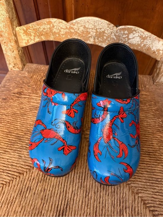 Dansko Shoes - Dansko Blue Red Lobster Clogs
